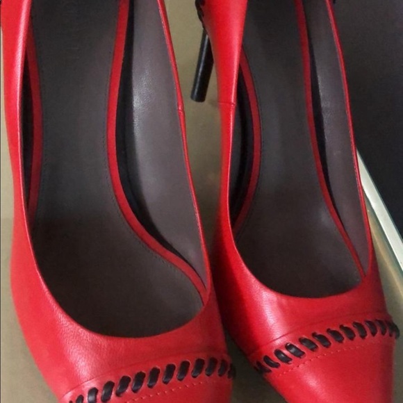 MADE IN ITALY JASON WU Red leather heels, last piece, new - Picture 4 of 8